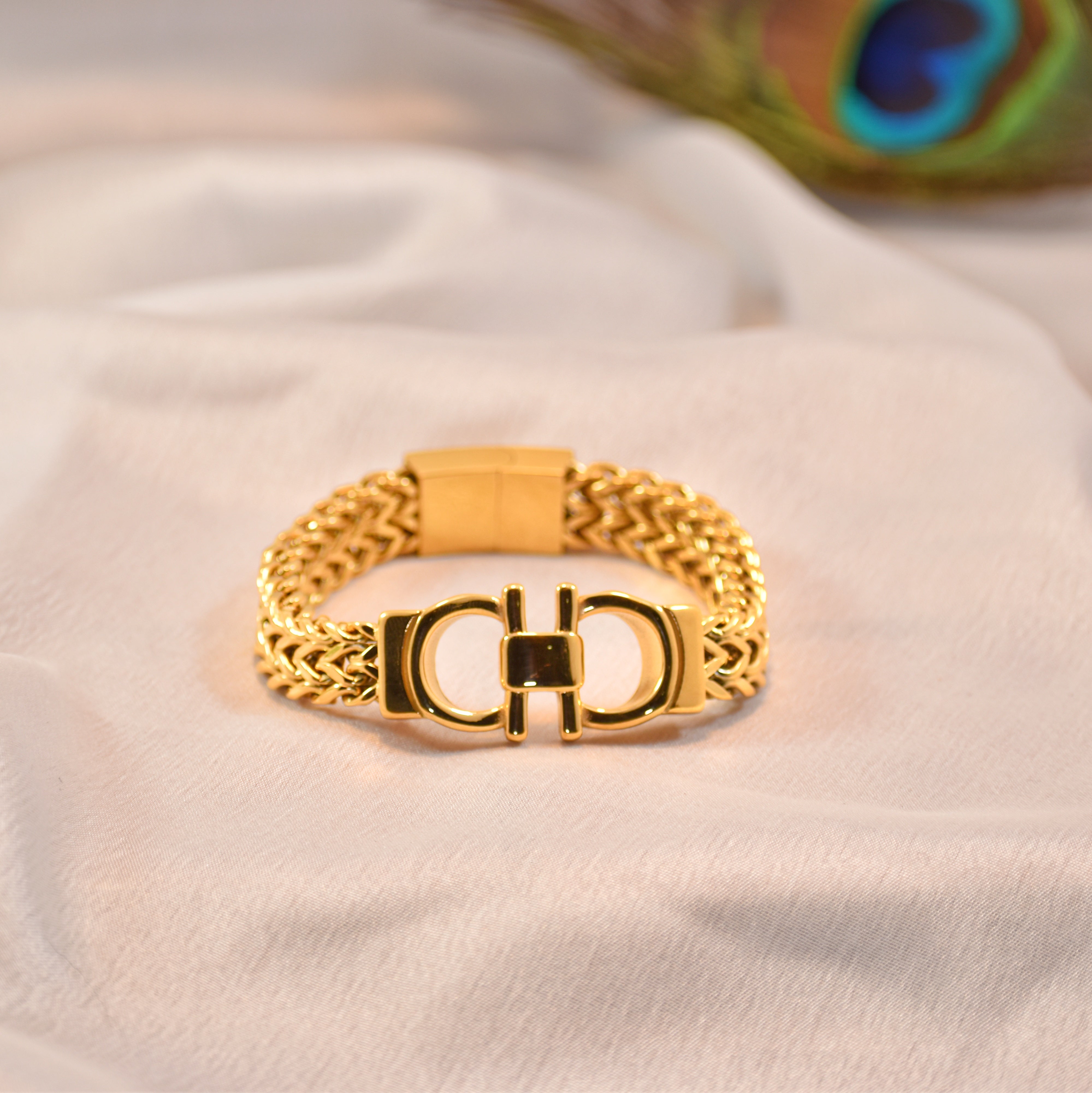 Luxury Designer Gold Bracelet | Premium IGP Plating | Long-Lasting Shine | Royal Style Statement