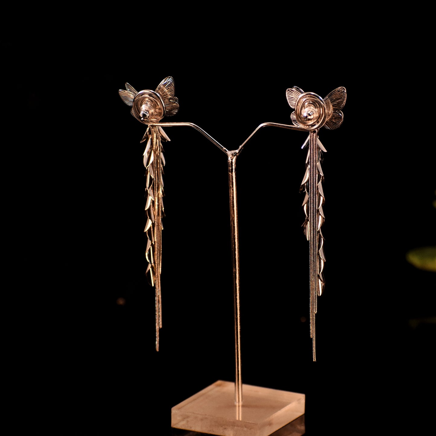 Premium Butterfly Long Drop Earrings – Stylish & Durable (Butterfly લાંબા ડ્રોપ ઈયરિંગ્સ)
