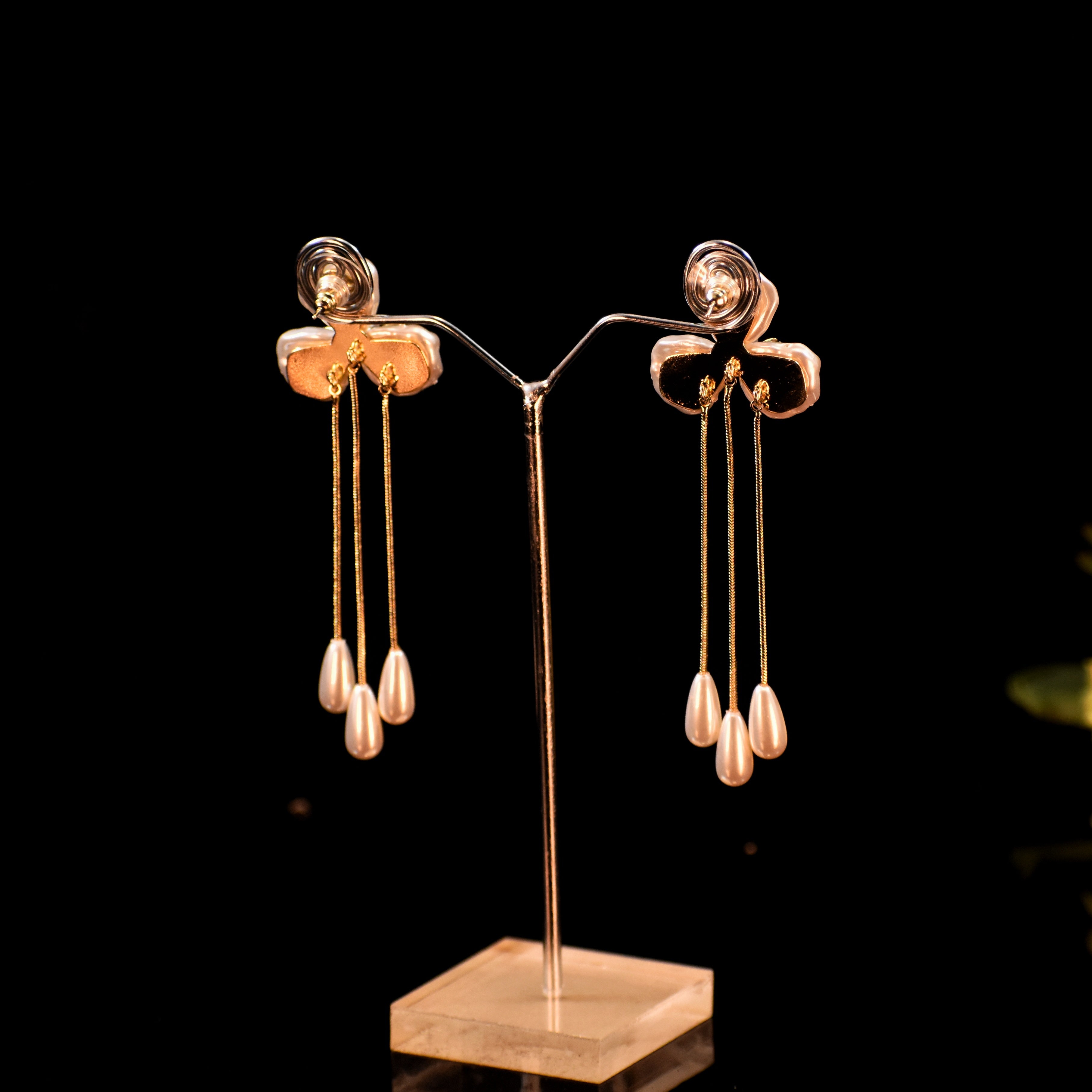 ✨ Premium Long Drop Pearl Earrings | Anti-Tarnish | Elegant Daily Wear ✨