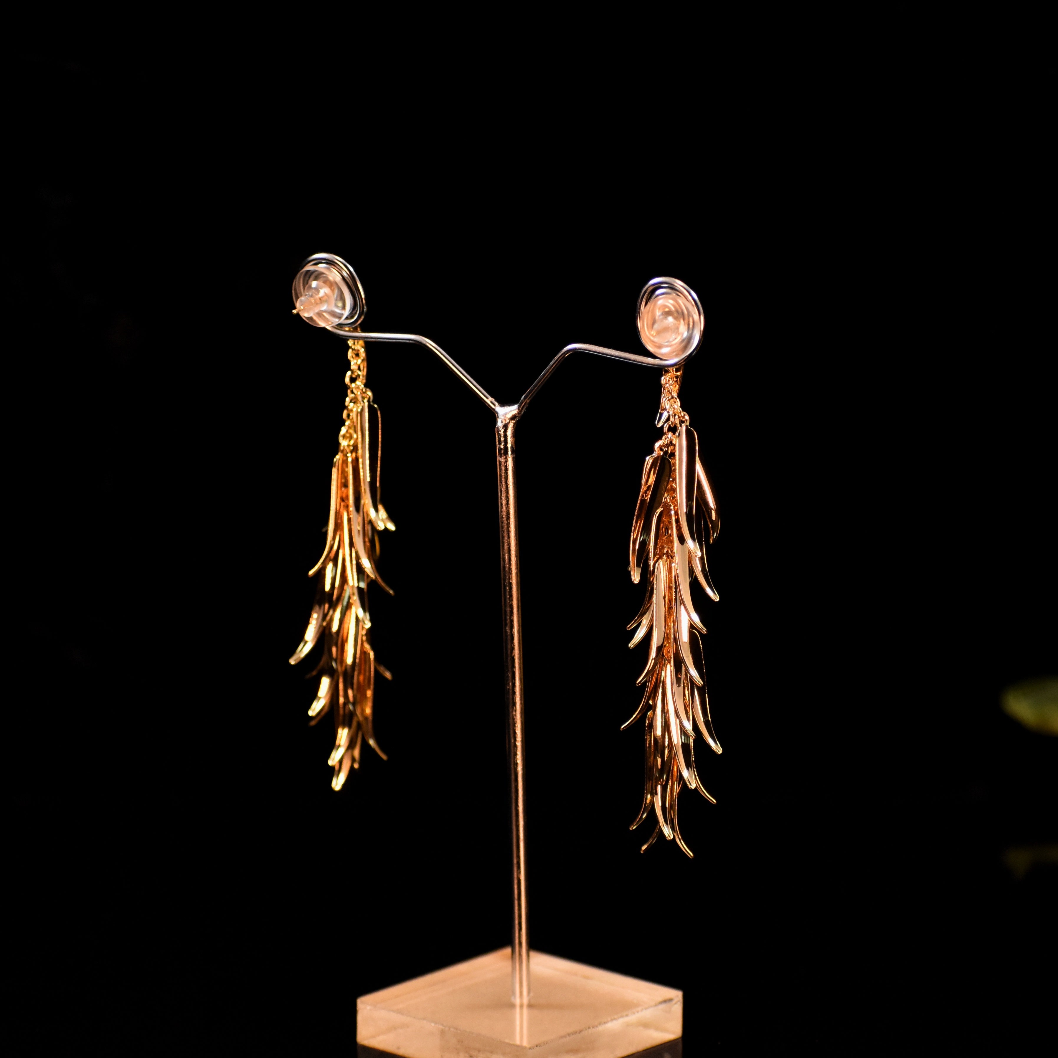 ✨ Premium Layered Golden Drop Earrings | Anti-Tarnish | Rust-Free | અનોખી ડિઝાઇન – દૈનિક અને પાર્ટી લુક માટે પરફેક્ટ ✨