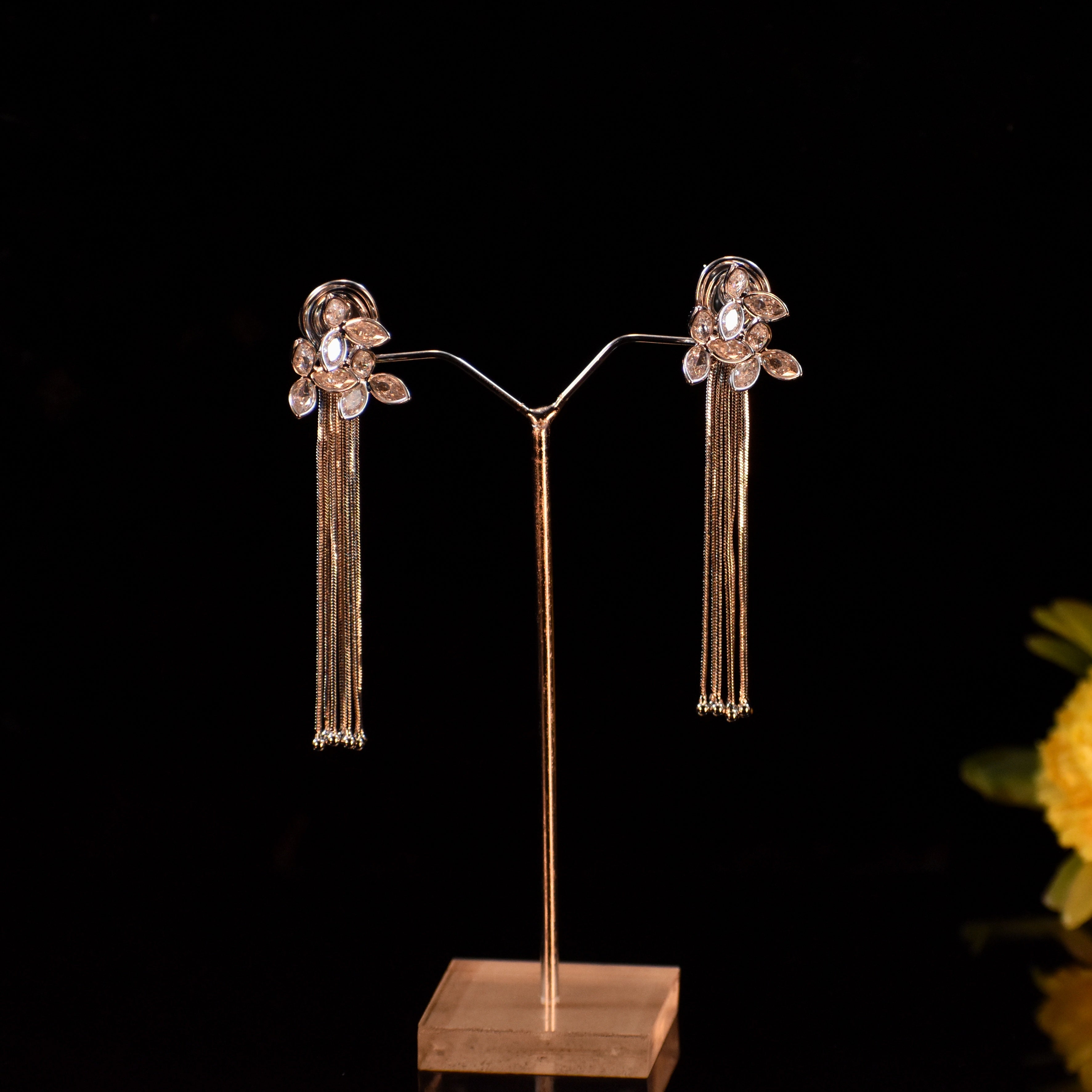 ✨ Premium Floral Tassel Earrings | Anti-Tarnish | Rust-Free | Premium Jewelry for Women & Girls ✨