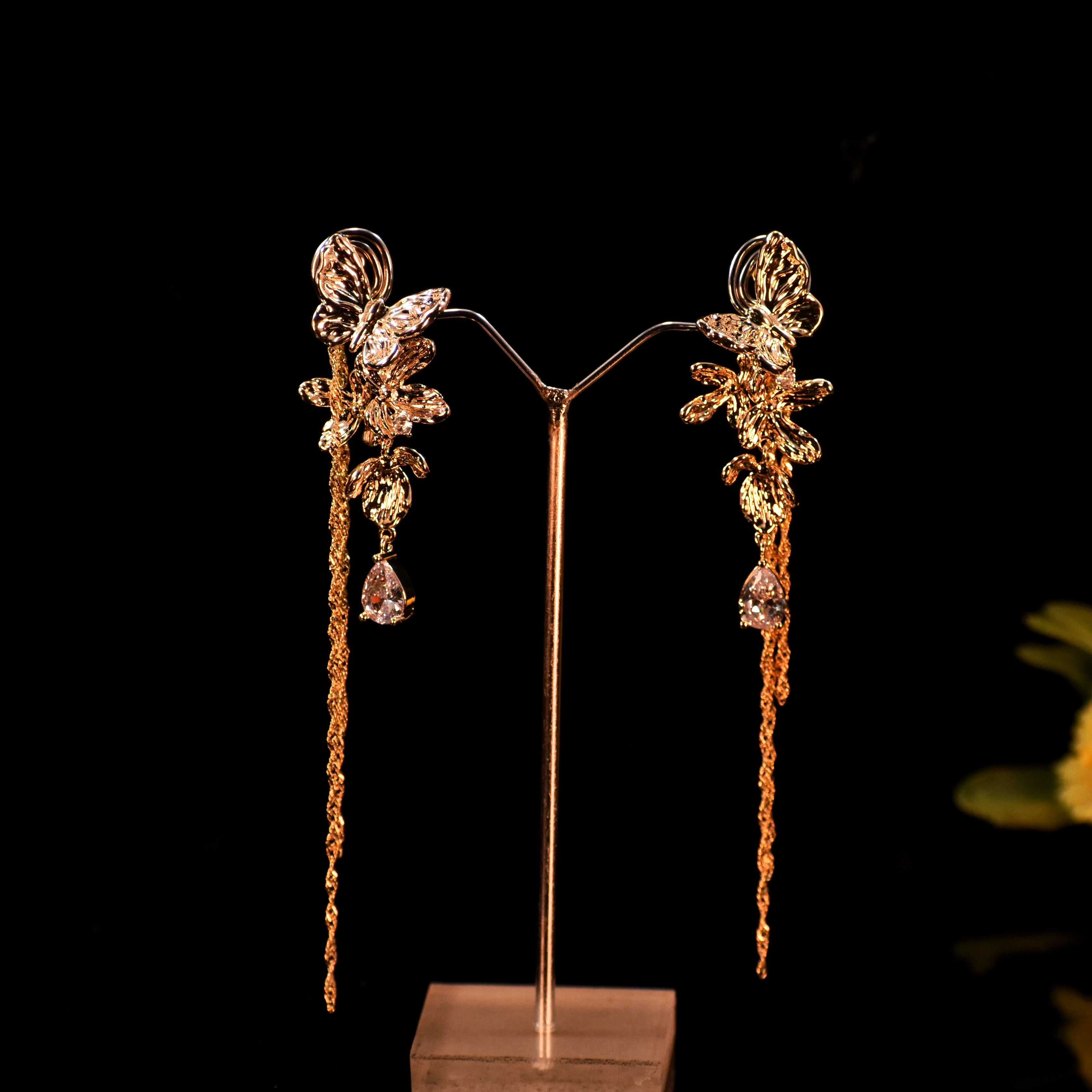 🦋 Premium Butterfly Long Dangler Earrings | Anti-Tarnish | Rust-Free | Party Wear & Bridal Jewelry ✨