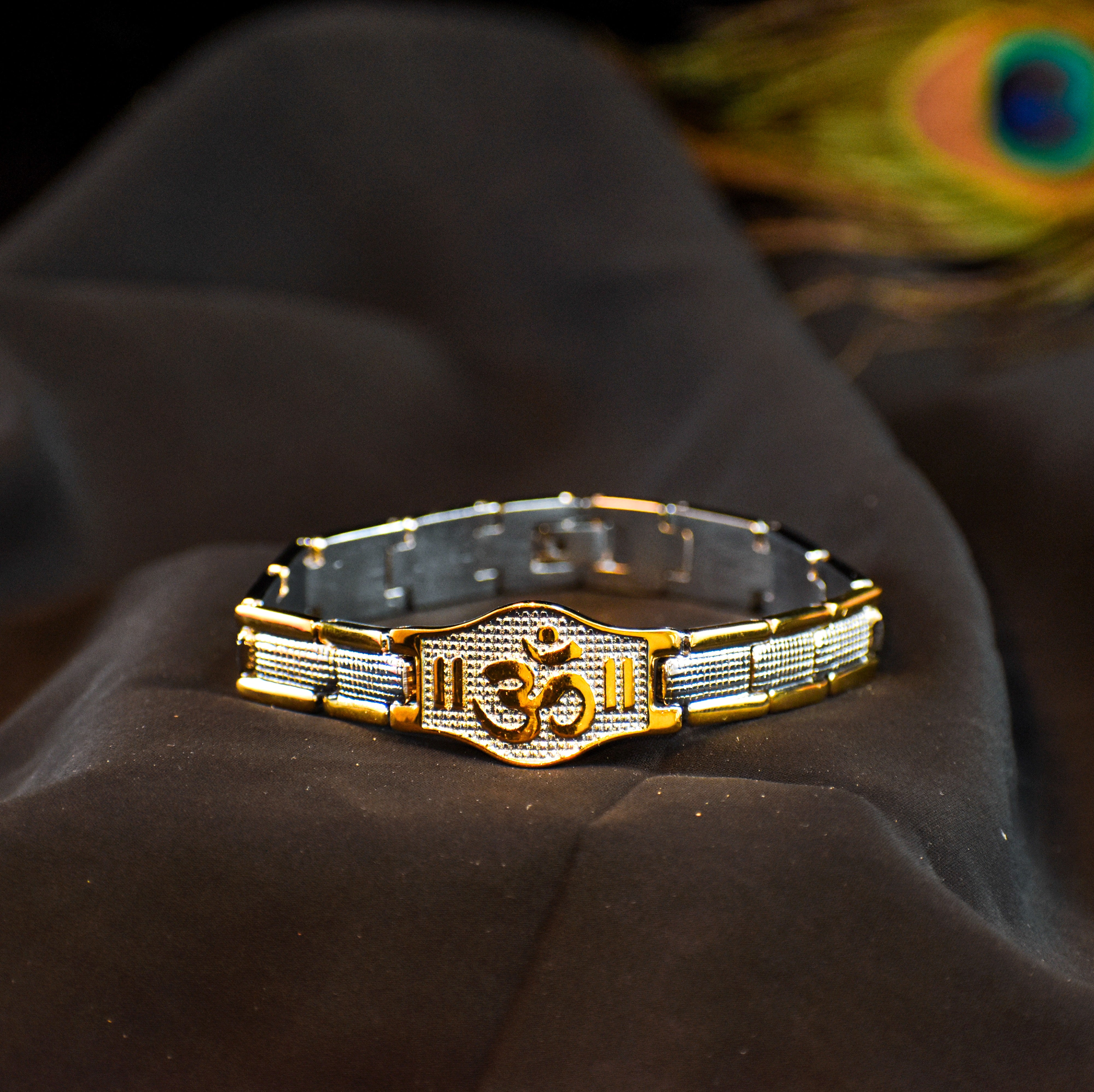 Om Link Chain Bracelet – IGP Gold & Silver Plated Stainless Steel ✅ 12-Month Warranty