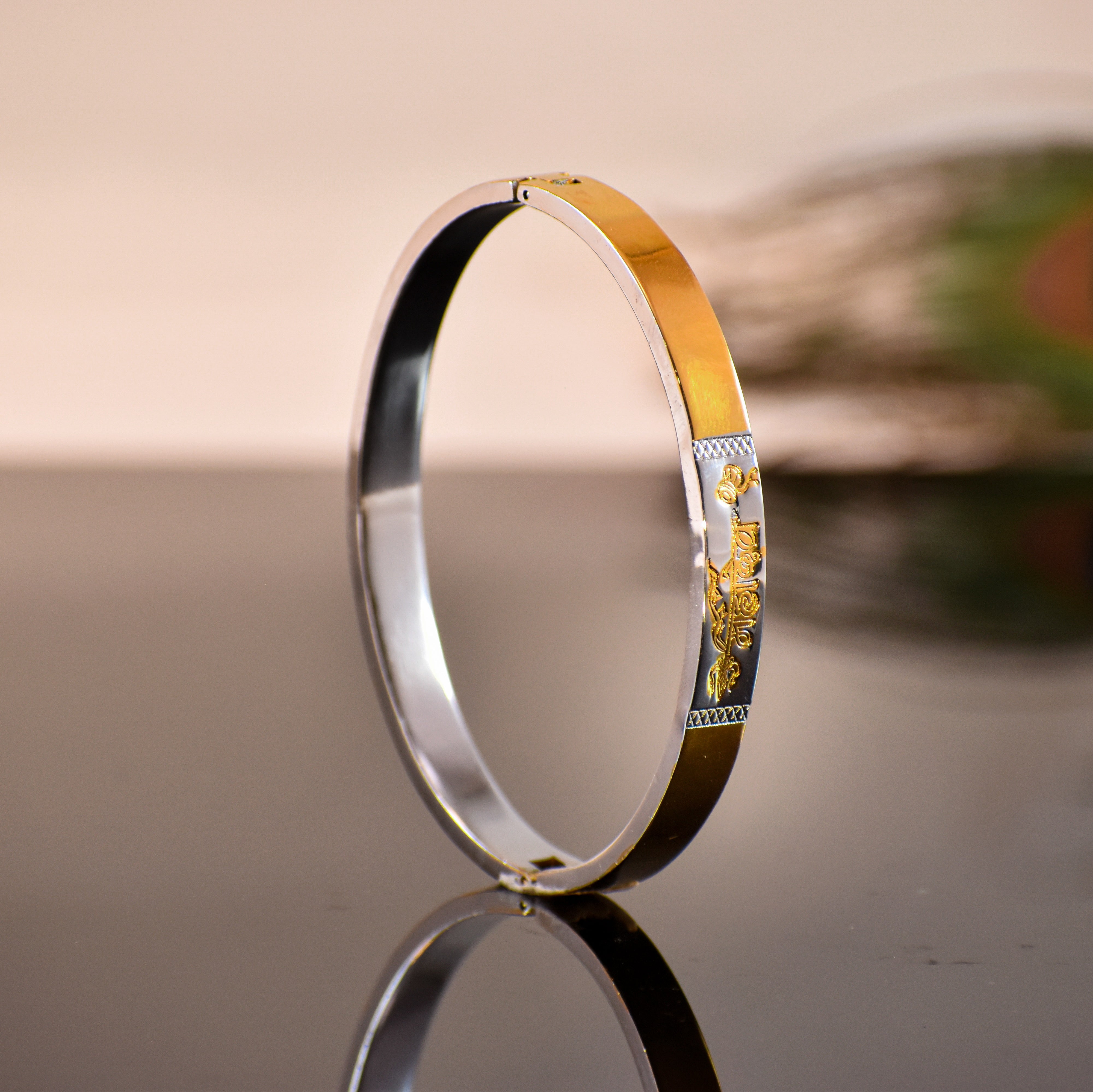 Mahadev Kada – Divine Gold-Plated Bracelet for Men |1 Year Warranty ✅🎶🙏