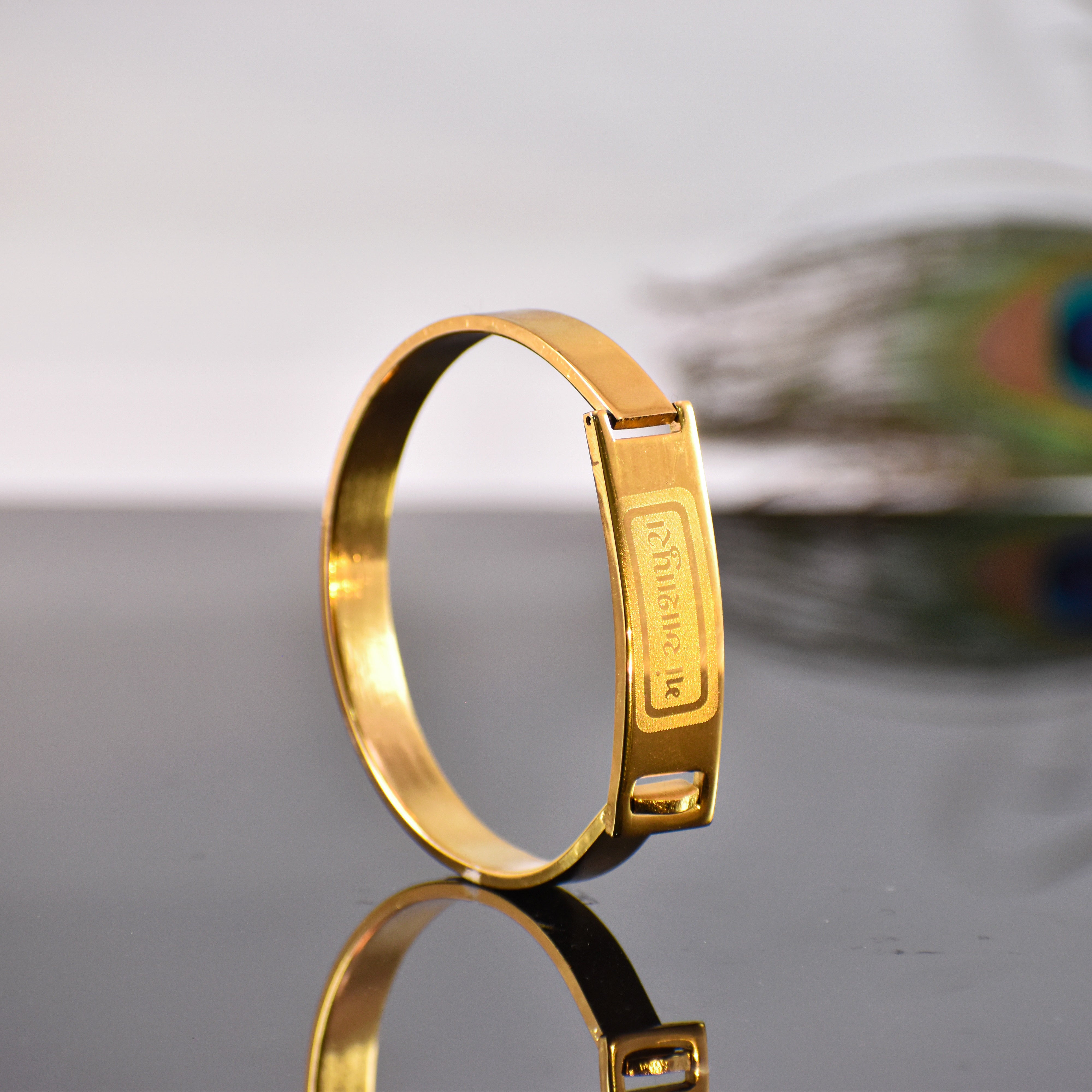 ASAPURA MATAJI GOLD PLATED BRACELE KADA ✅ 12-Month Guarantee