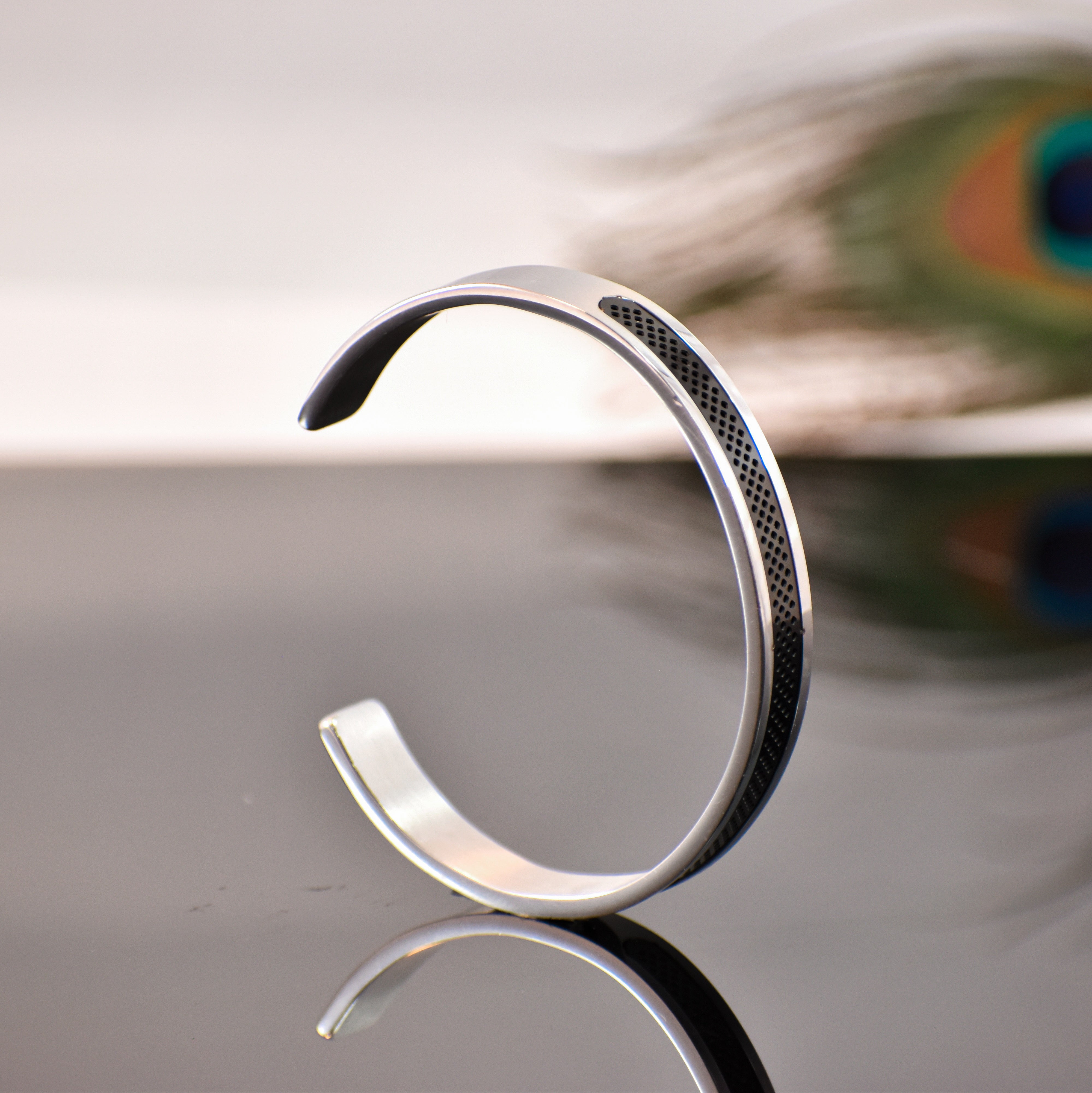 Men’s Open Cuff Matte Kada – Sleek Steel Style with Attitude 💥 | 12-Month ✨ ✅