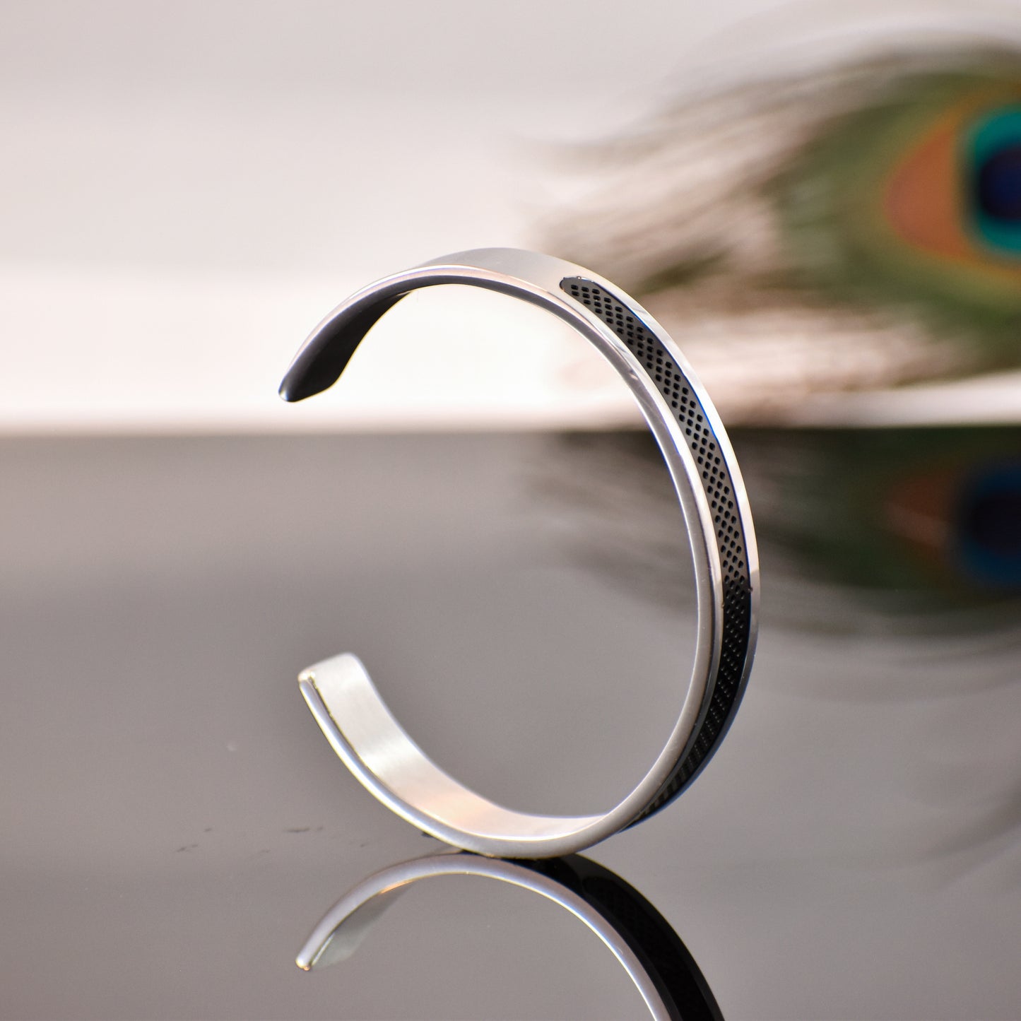 Men’s Open Cuff Matte Kada – Sleek Steel Style with Attitude 💥 | 12-Month ✨ ✅