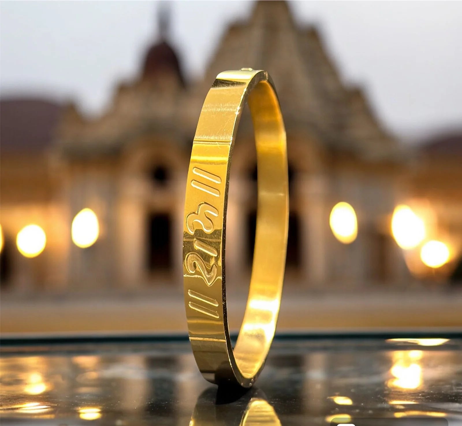 Shree Ram Kada for men Bracelets Gold Plated Kada 1 Year Replacement Warranty