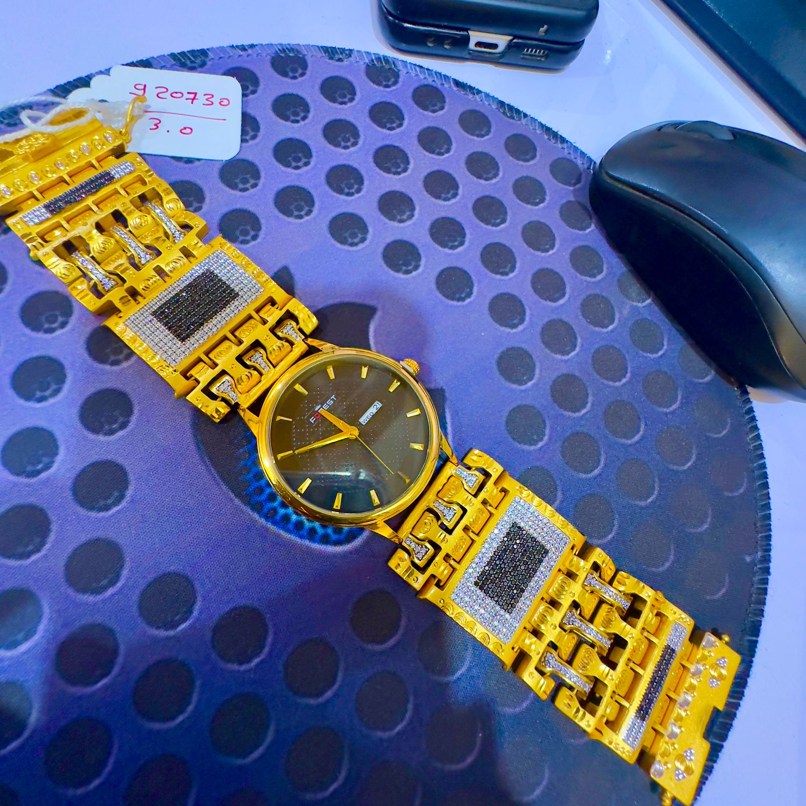 🕰️ Royal 24K Gold-Plated Gents Watch – Premium Look & Feel