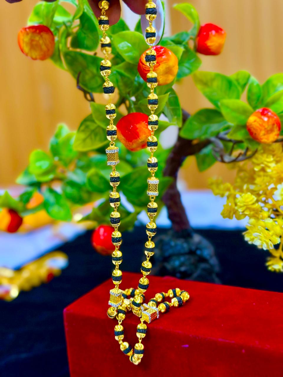 24 Carat Real Gold Plated Rudraksh Mala 30% Refund Promise | રુદ્રાક્ષ માળા 24 કેરેટ સોનાની પલેટિંગ સાથે