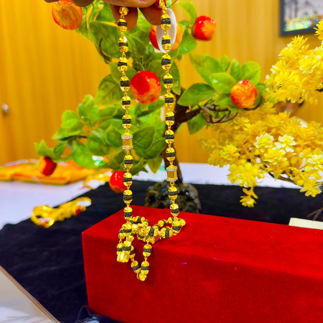 24 Carat Real Gold Plated Rudraksh Mala 30% Refund Promise | રુદ્રાક્ષ માળા 24 કેરેટ સોનાની પલેટિંગ સાથે