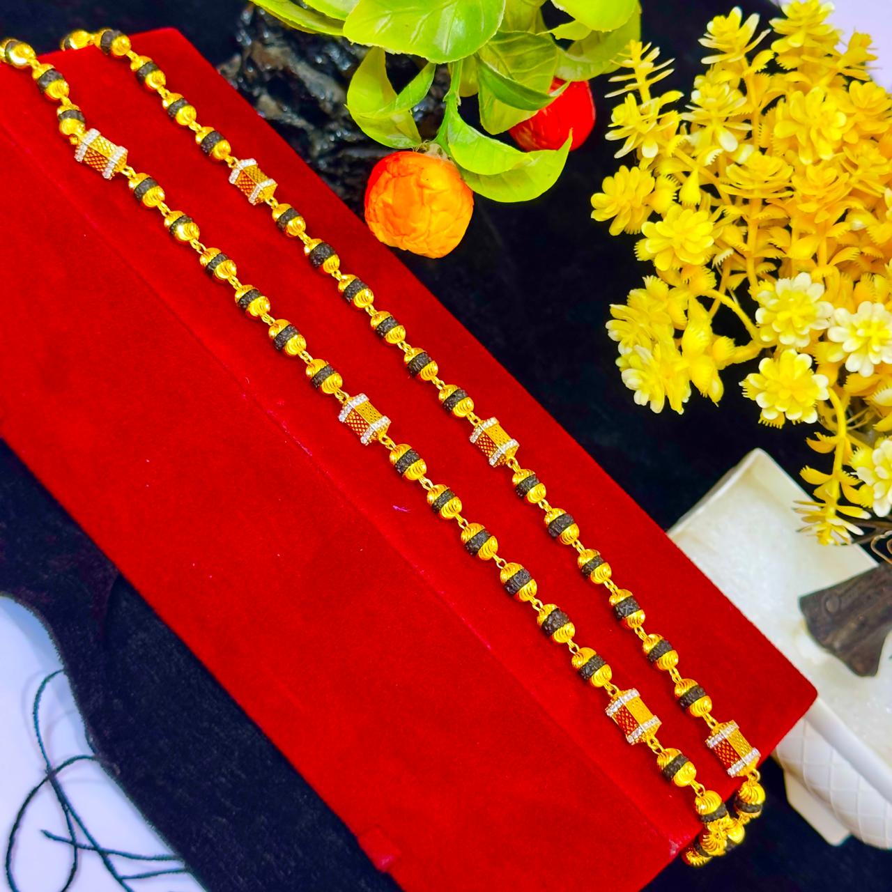 24 Carat Real Gold Plated Rudraksh Mala 30% Refund Promise | રુદ્રાક્ષ માળા 24 કેરેટ સોનાની પલેટિંગ સાથે