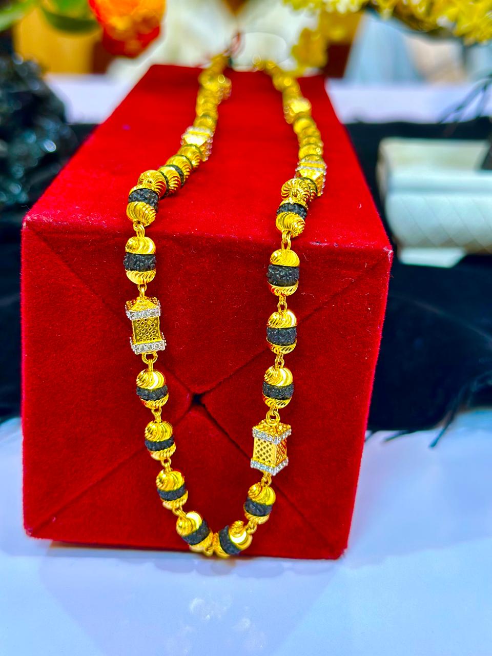 24 Carat Real Gold Plated Rudraksh Mala 30% Refund Promise | રુદ્રાક્ષ માળા 24 કેરેટ સોનાની પલેટિંગ સાથે