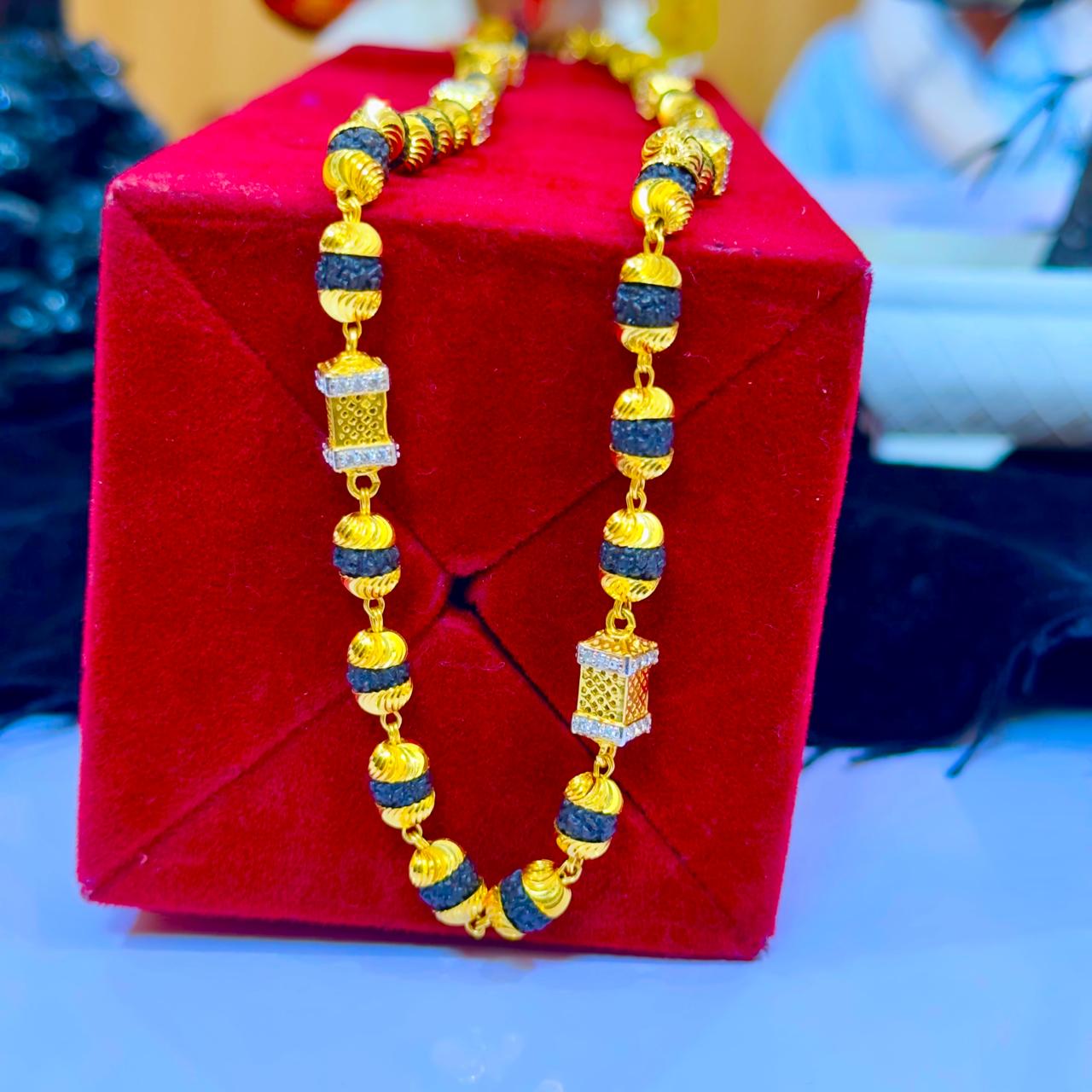 24 Carat Real Gold Plated Rudraksh Mala 30% Refund Promise | રુદ્રાક્ષ માળા 24 કેરેટ સોનાની પલેટિંગ સાથે
