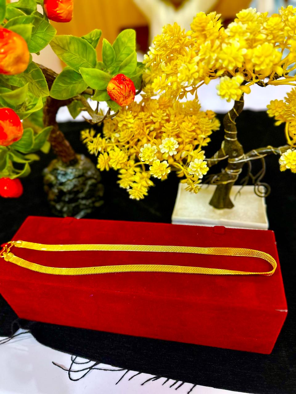 Royal Touch 24K Gold Plated Lightweight Chain Mala