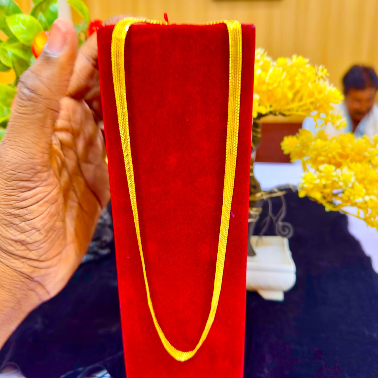 Royal Touch 24K Gold Plated Lightweight Chain Mala