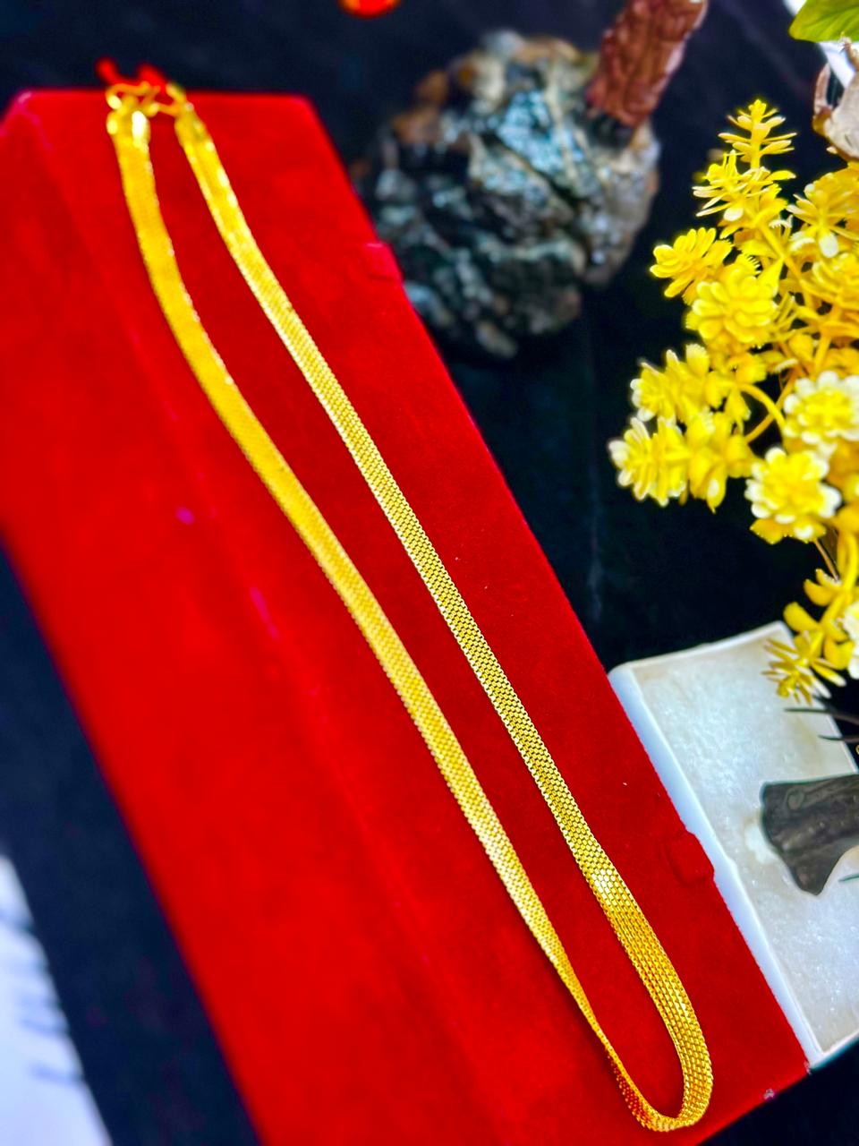 Royal Touch 24K Gold Plated Lightweight Chain Mala