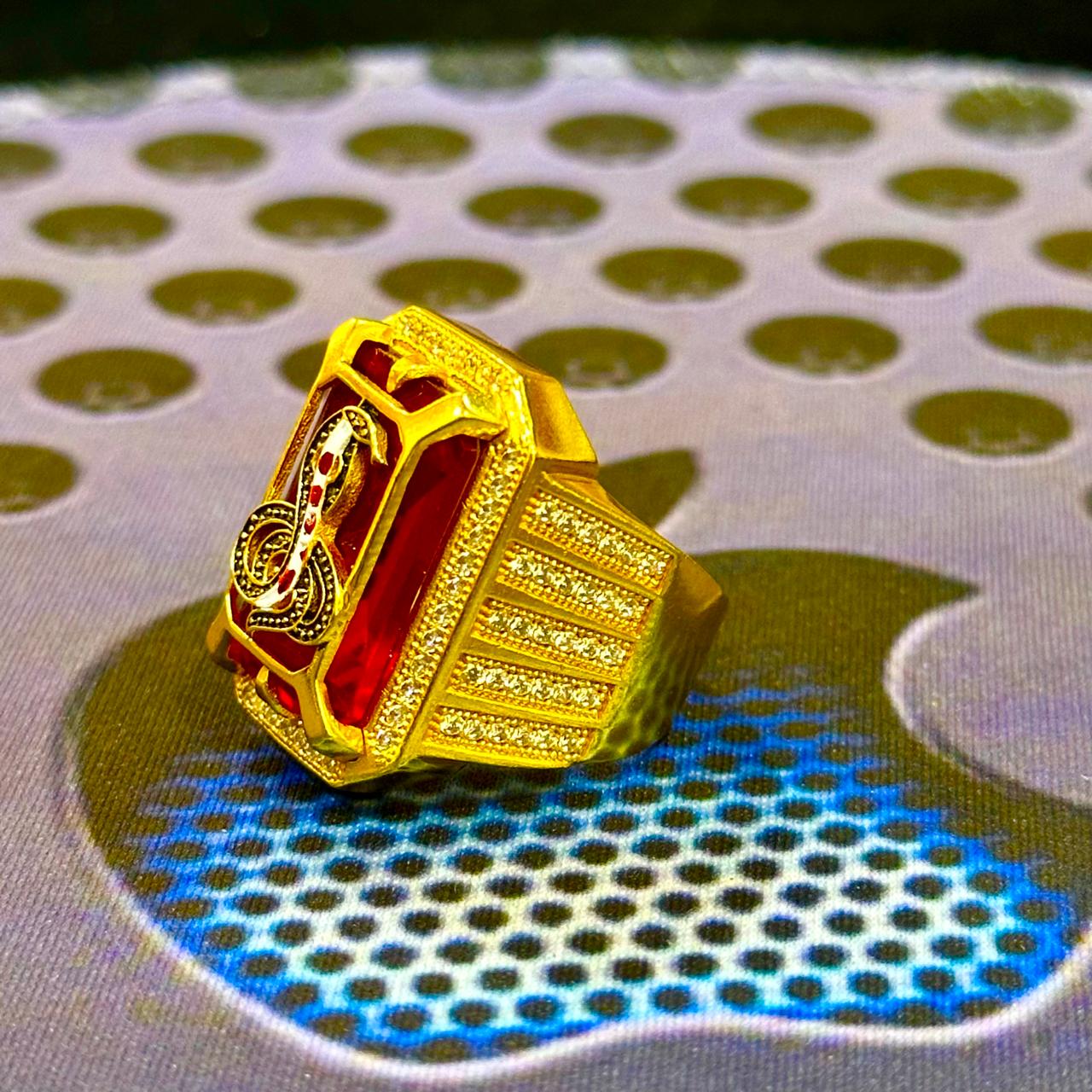 ગોગા મહારાજ ગોલ્ડ પ્લેટેડ રિંગ 🐍✨ - Jay Goga Gold Ring GOGA MAHARAJ NA BHAKTO MATE