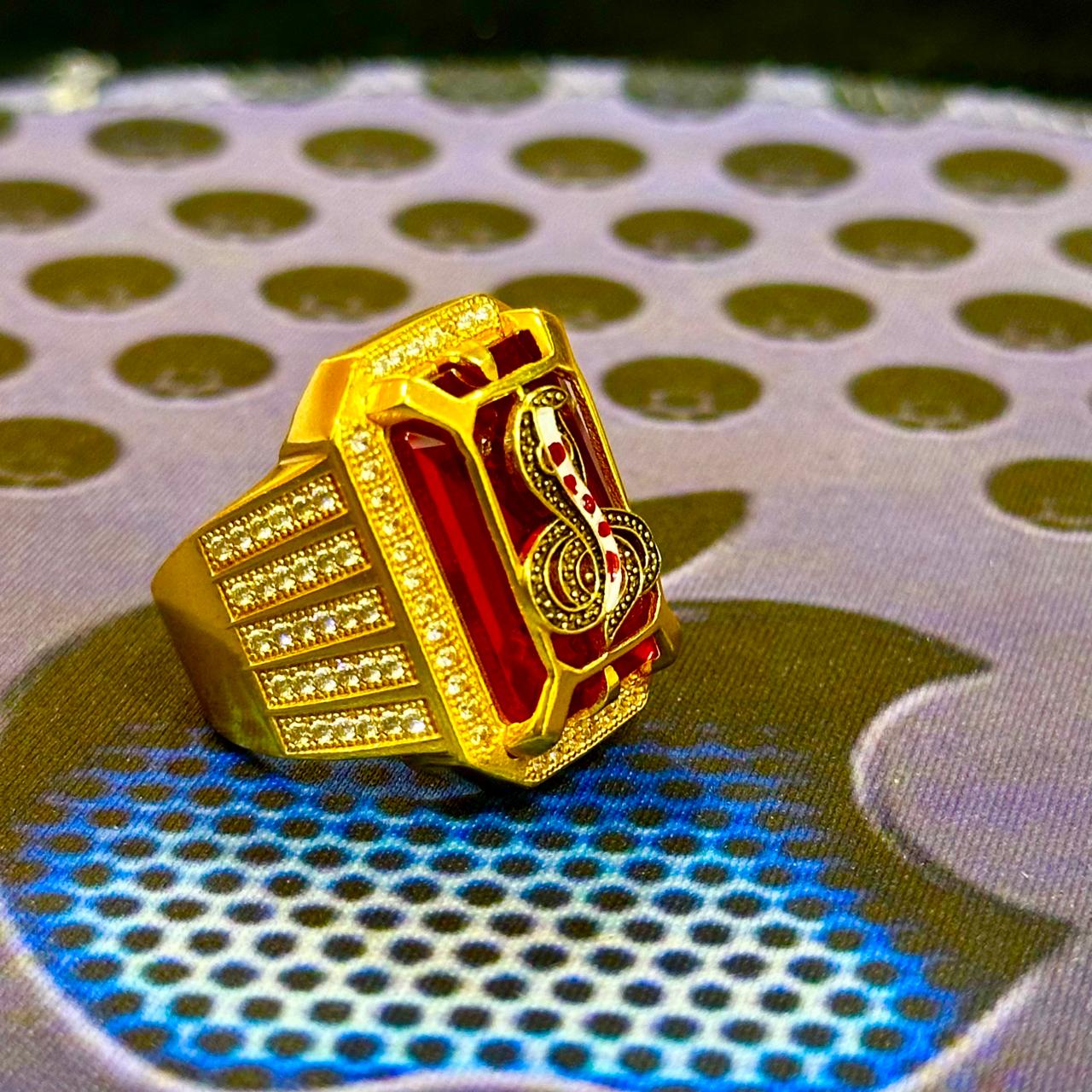 ગોગા મહારાજ ગોલ્ડ પ્લેટેડ રિંગ 🐍✨ - Jay Goga Gold Ring GOGA MAHARAJ NA BHAKTO MATE