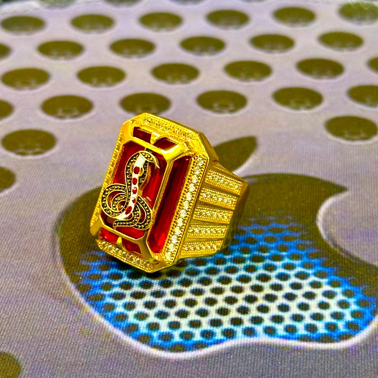 ગોગા મહારાજ ગોલ્ડ પ્લેટેડ રિંગ 🐍✨ - Jay Goga Gold Ring GOGA MAHARAJ NA BHAKTO MATE