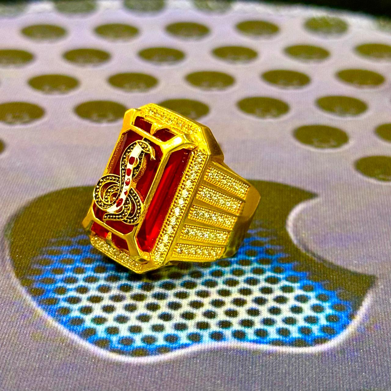 ગોગા મહારાજ ગોલ્ડ પ્લેટેડ રિંગ 🐍✨ - Jay Goga Gold Ring GOGA MAHARAJ NA BHAKTO MATE