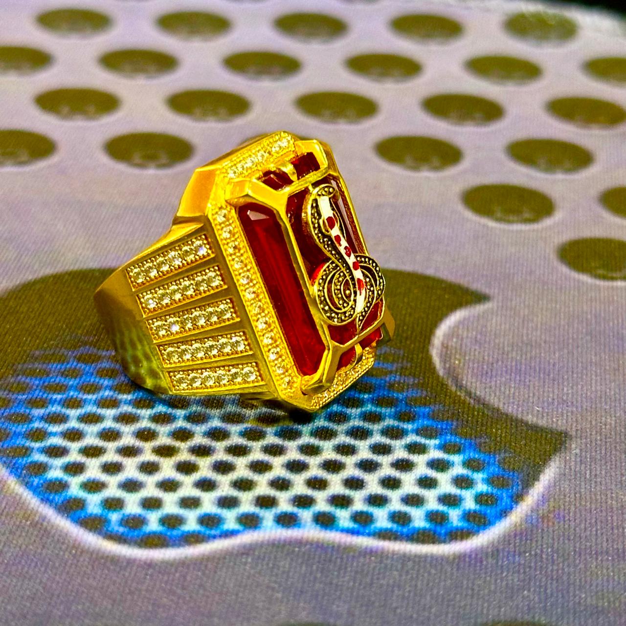 ગોગા મહારાજ ગોલ્ડ પ્લેટેડ રિંગ 🐍✨ - Jay Goga Gold Ring GOGA MAHARAJ NA BHAKTO MATE