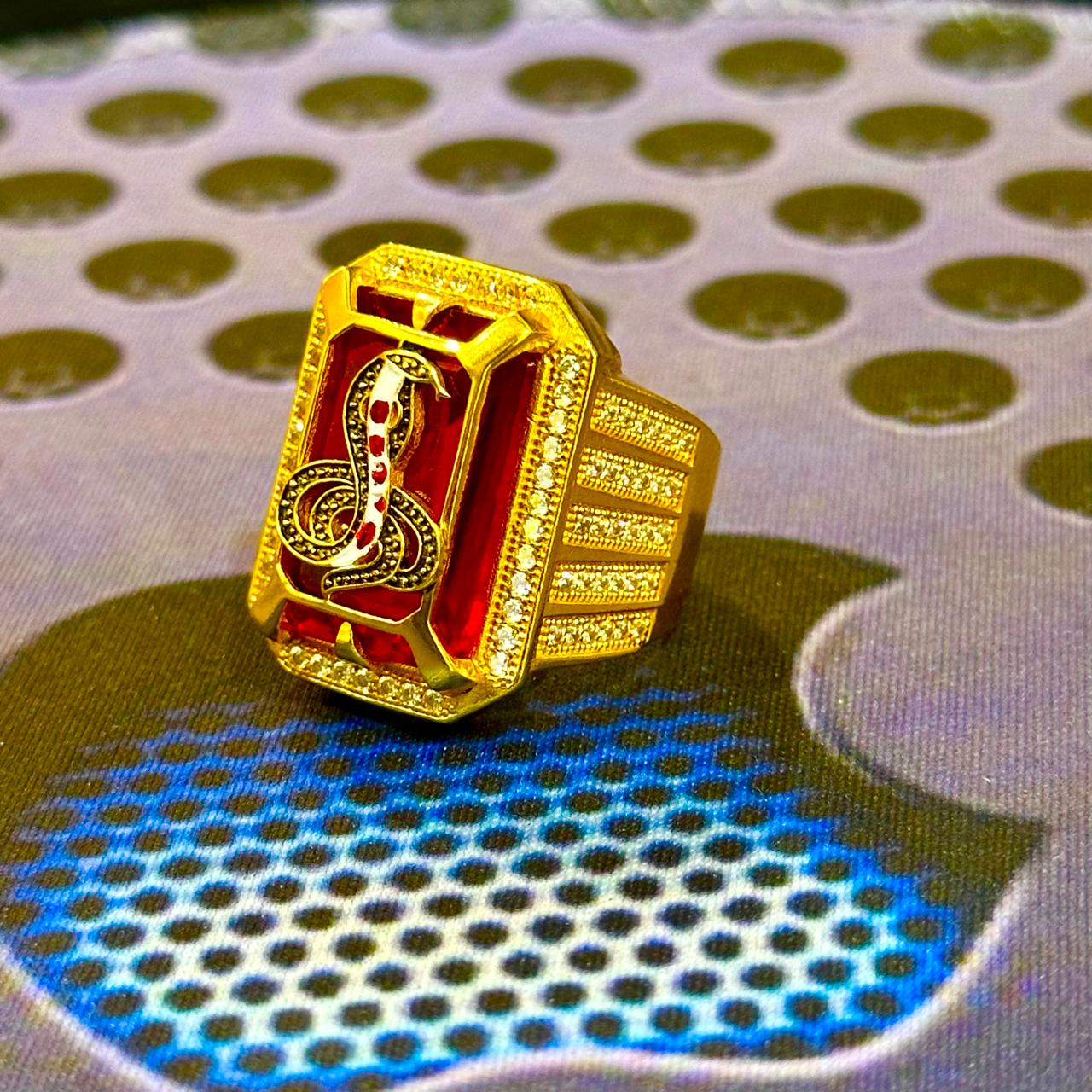 ગોગા મહારાજ ગોલ્ડ પ્લેટેડ રિંગ 🐍✨ - Jay Goga Gold Ring GOGA MAHARAJ NA BHAKTO MATE