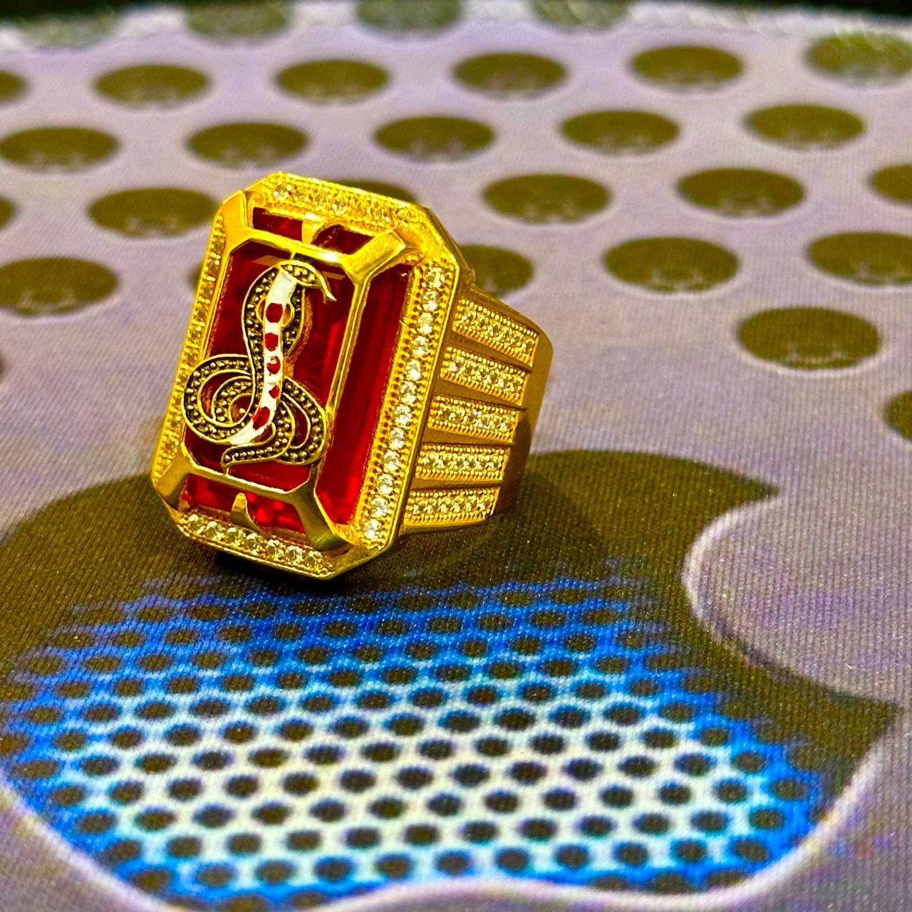 ગોગા મહારાજ ગોલ્ડ પ્લેટેડ રિંગ 🐍✨ - Jay Goga Gold Ring GOGA MAHARAJ NA BHAKTO MATE