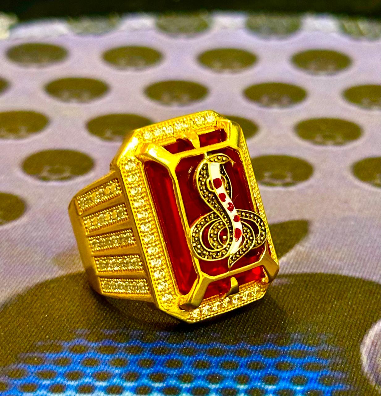 ગોગા મહારાજ ગોલ્ડ પ્લેટેડ રિંગ 🐍✨ - Jay Goga Gold Ring GOGA MAHARAJ NA BHAKTO MATE