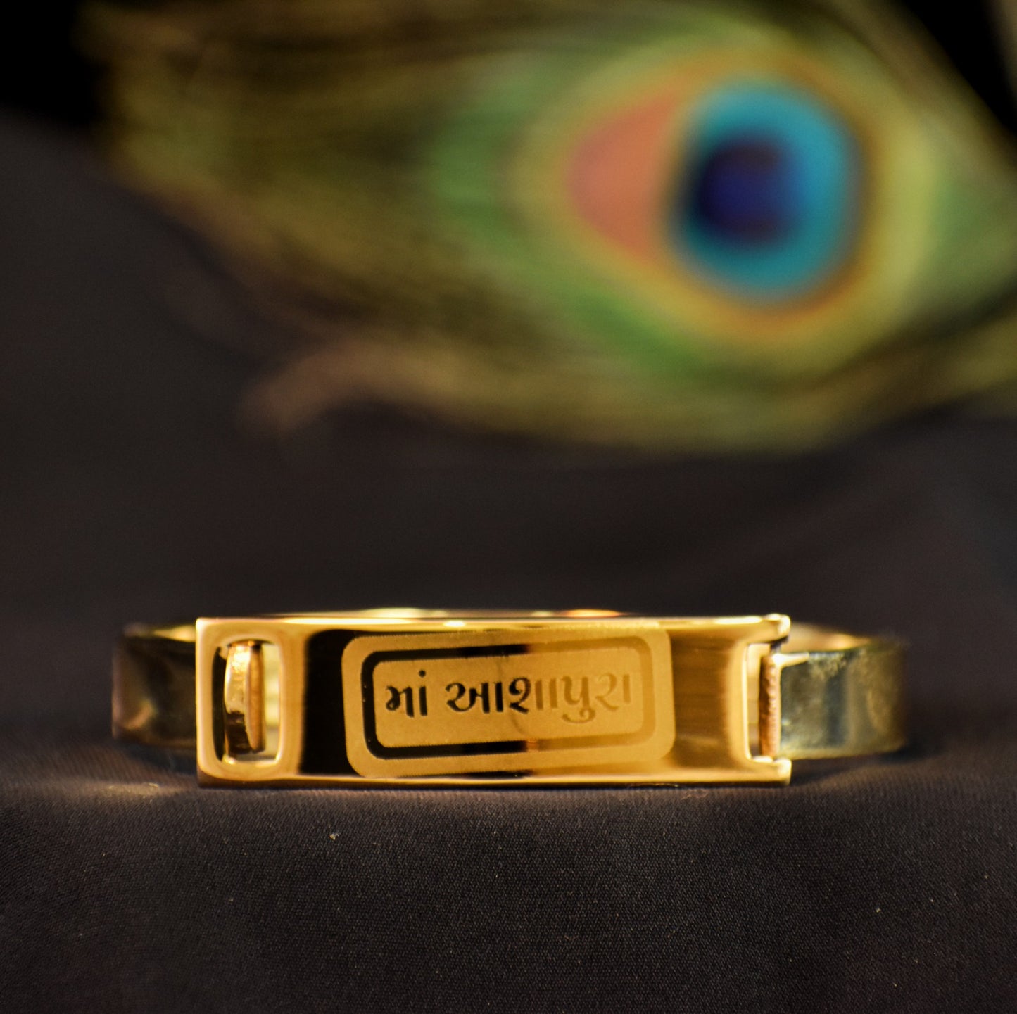 ASAPURA MATAJI GOLD PLATED BRACELE KADA ✅ 12-Month Warranty