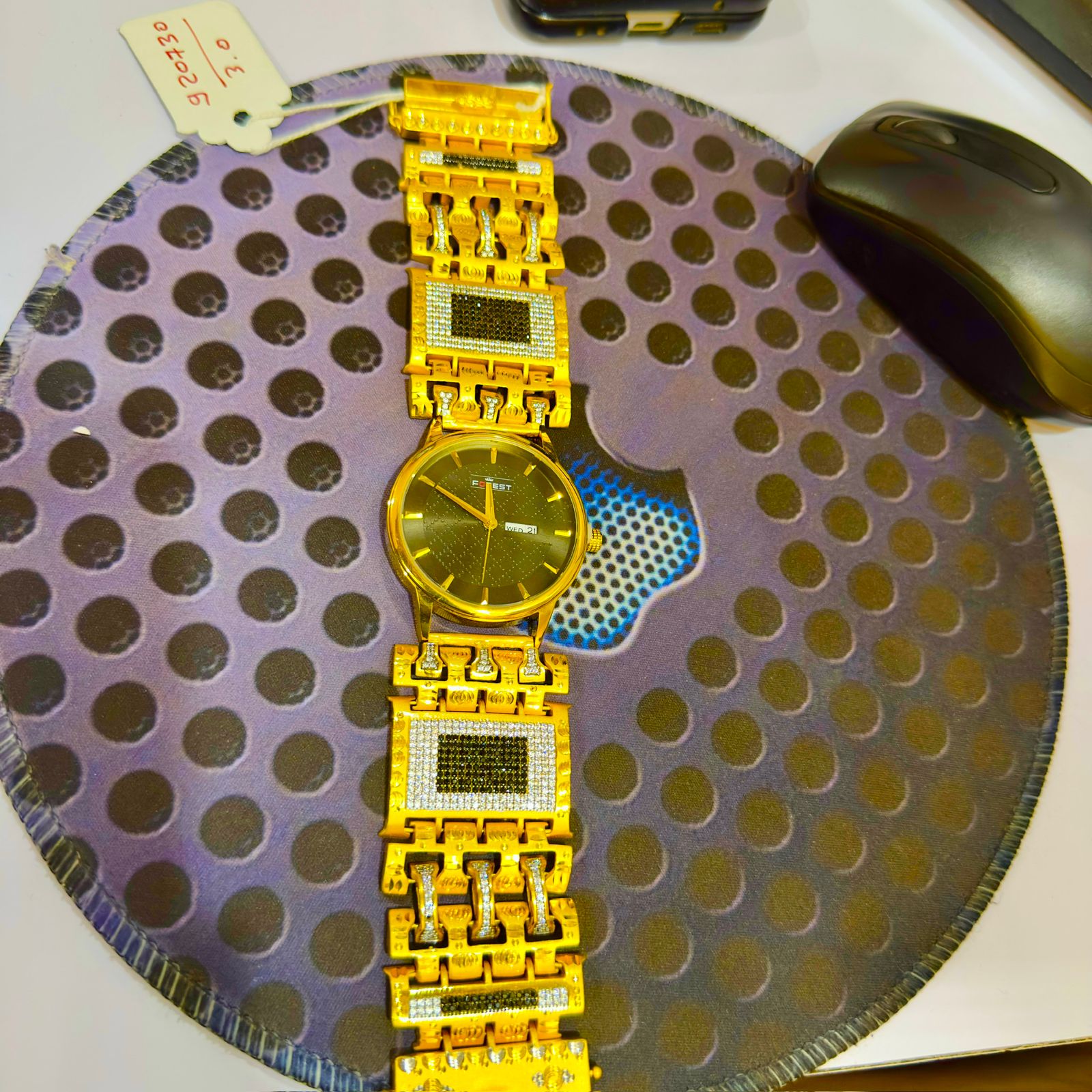 🕰️ Royal 24K Gold-Plated Gents Watch – Premium Look & Feel