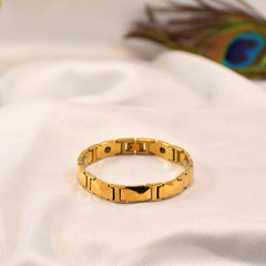 Bold Gold Plated Bracelet | Classic Strength, Modern Elegance