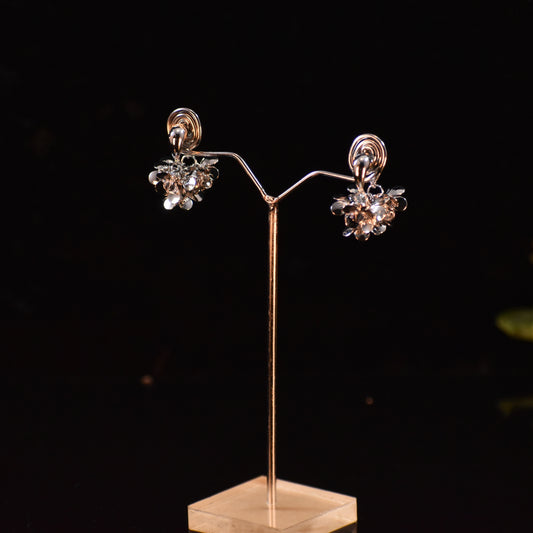 ✨ Premium Floral Crystal Stud Earrings | Anti-Tarnish | Sparkling Daily Wear ✨