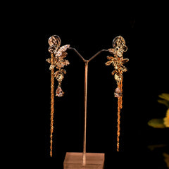 🦋 Premium Butterfly Long Dangler Earrings | Anti-Tarnish | Rust-Free | Party Wear & Bridal Jewelry ✨