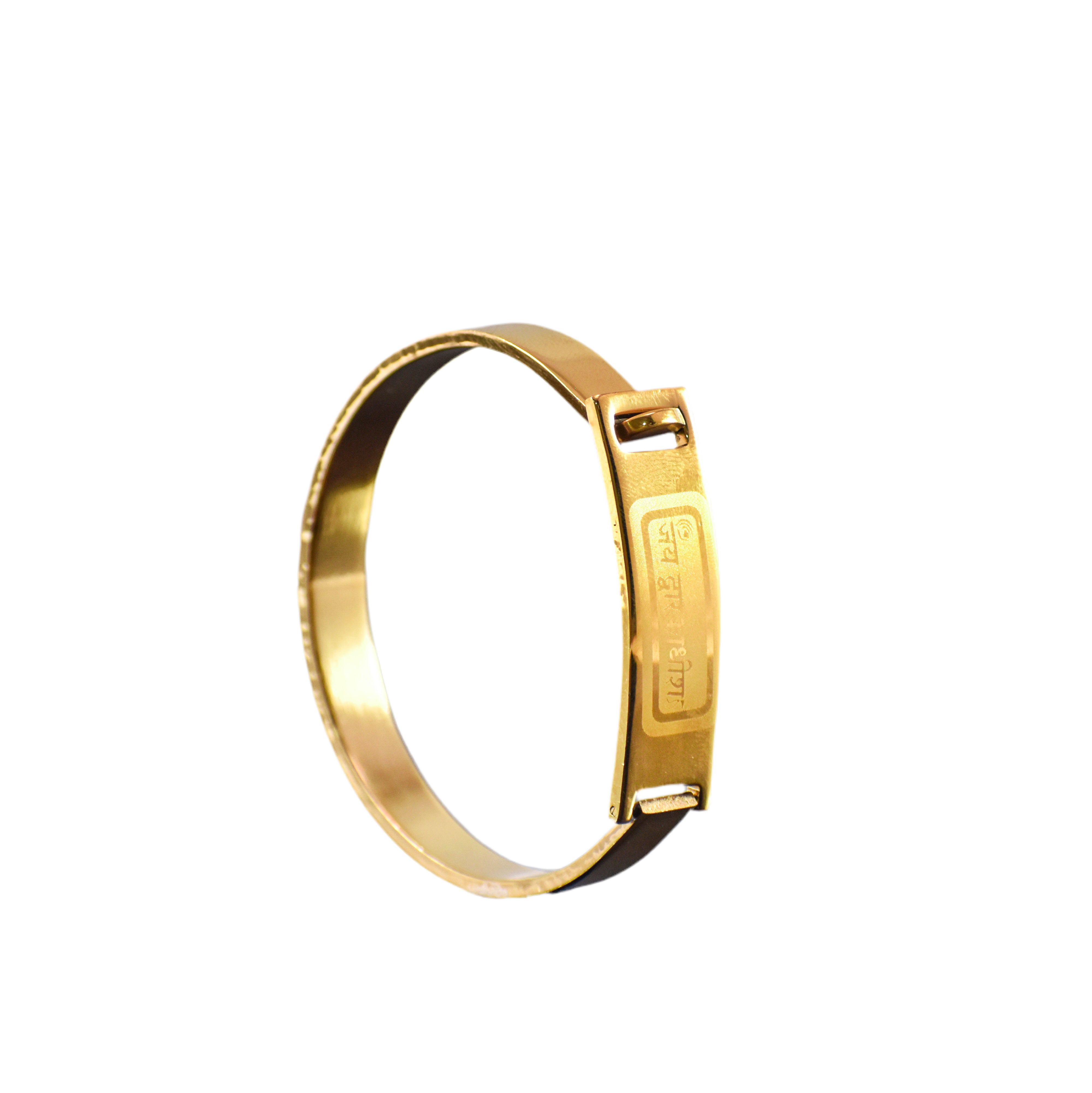 જય દ્વારકાધીશ Gold-Plated Kada for Men – Krishna Devotion in Style