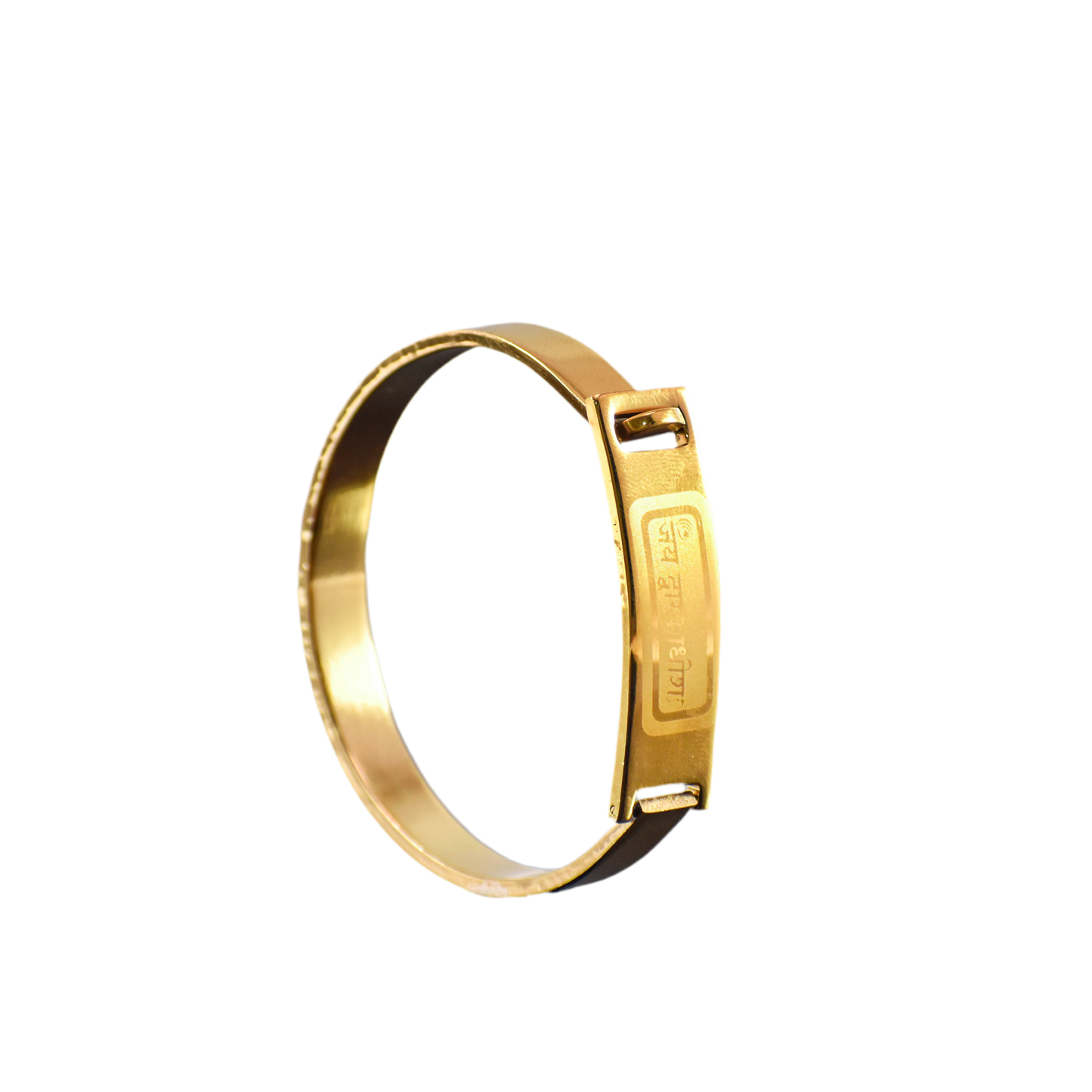 જય દ્વારકાધીશ Gold-Plated Kada for Men – Krishna Devotion in Style