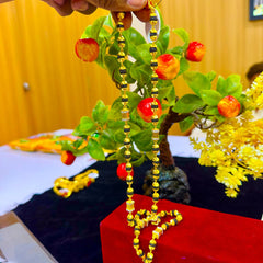 24 Carat Real Gold Plated Rudraksh Mala – 12 Months Guarantee | 30% Refund Promise | રુદ્રાક્ષ માળા 24 કેરેટ સોનાની પલેટિંગ સાથે