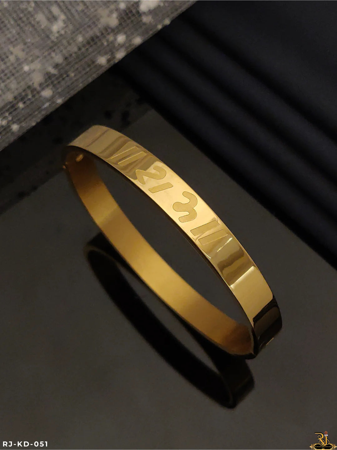 Shree Ram Kada for men Bracelets Gold Plated Kada  1 Year Replacement Warranty
